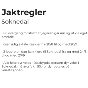 Jaktregler Soknedal